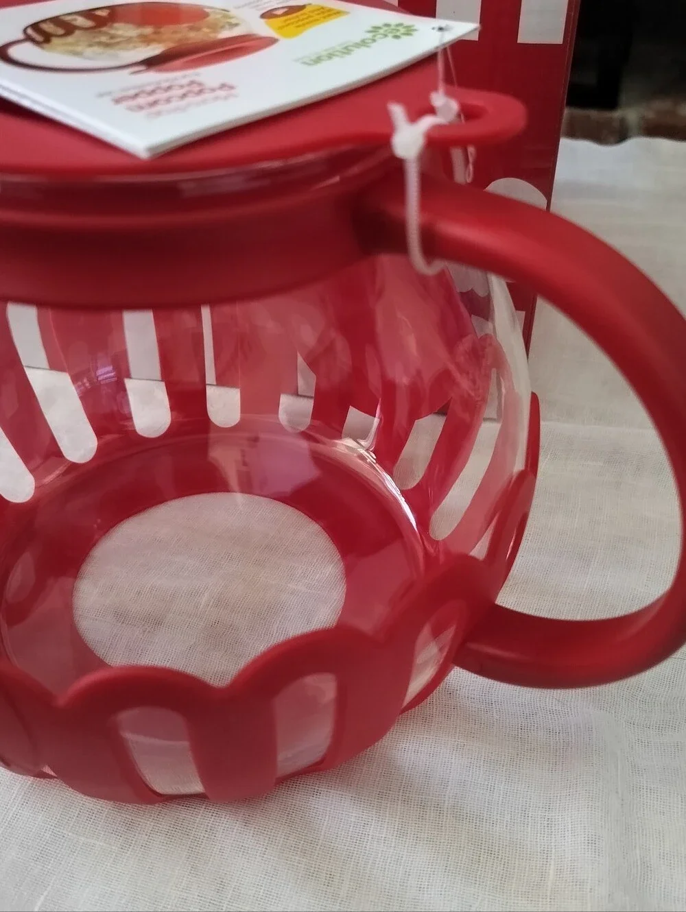 Ecolution Micro-Pop Microwave Popcorn Popper 3-Quart - New In Box (Red)